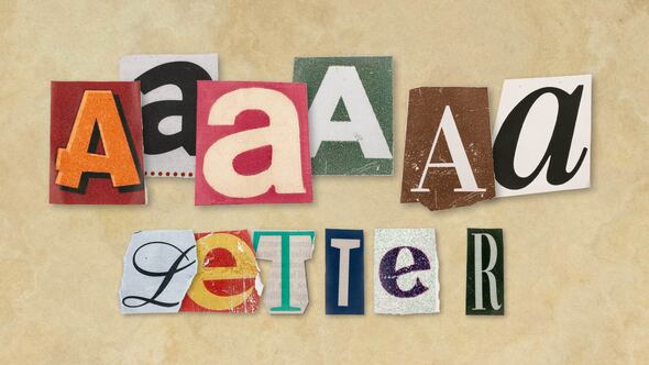 Videohive Ransom Letters - A Letters Elements template preview
