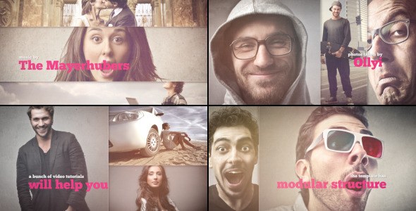 Videohive Smooth Slideshow 6207892 Video Displays template preview