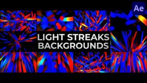 Videohive Light Streaks Backgrounds for After Effects Elements template preview