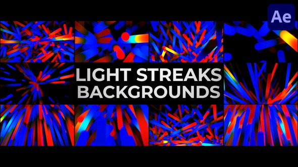 Videohive Light Streaks Backgrounds for After Effects Elements template preview