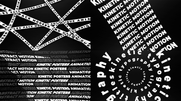 Videohive Kinetic Titles 48015749 Titles template preview