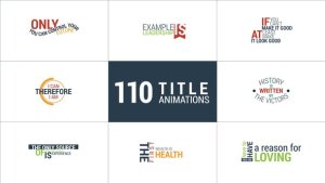 110 Title Animations Video Displays template preview