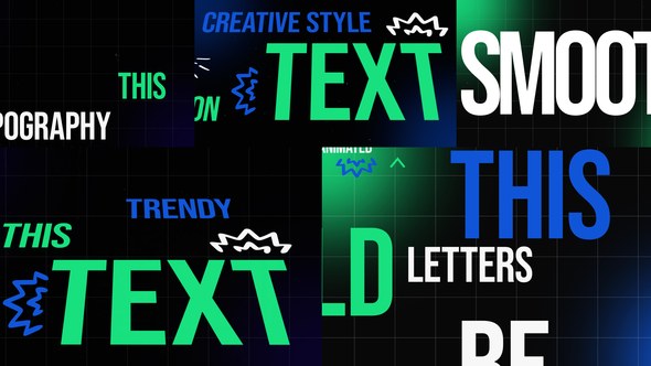 Videohive Animation Typography Titles template preview