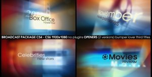 Movies Review Video Displays template preview