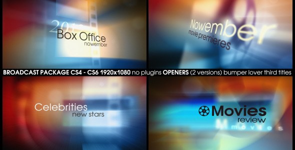 Movies Review Video Displays template preview