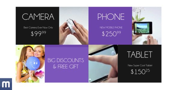 Black Friday  - Online Shop Promo Video Displays template preview