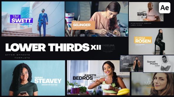 Videohive Lower Thirds XII Titles template preview