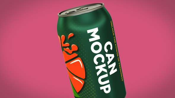 Videohive Aluminum Can Mockup Product Promo template preview