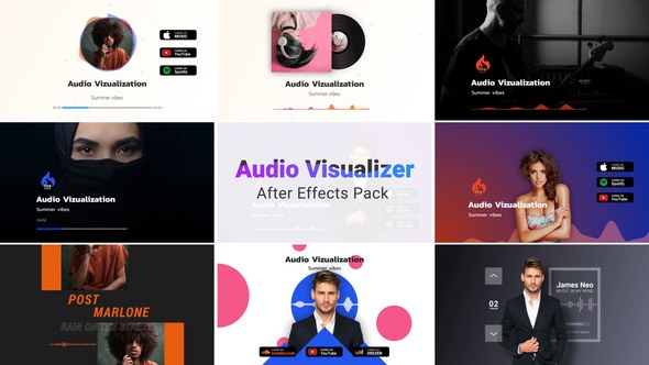 Videohive Music Visualizer Product Promo template preview