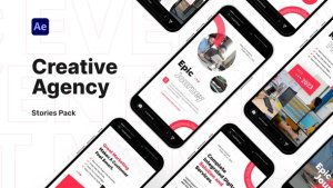 Videohive Creative Agency Stories Pack Video Display After Effect Template Product Promo template preview