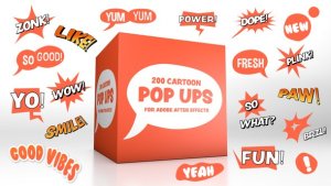 Videohive Cartoon Pop-Ups Titles template preview