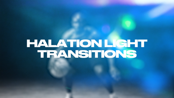 Videohive Halation Light Transitions Elements template preview