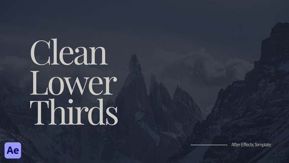 Videohive Clean Lower Thirds 52468869 Elements template preview