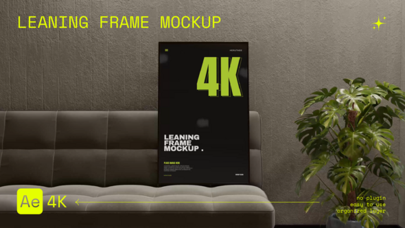 Videohive Leaning Frame Mockup Product Promo template preview