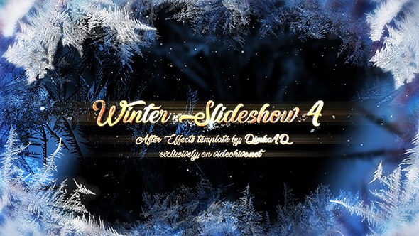 Videohive Winter Slideshow 4 Video Displays template preview