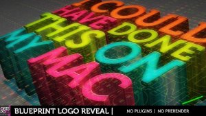 Videohive Blueprint Logo Revealer Openers template preview