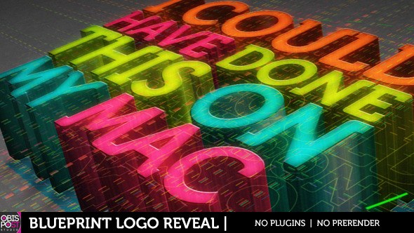 Videohive Blueprint Logo Revealer Openers template preview