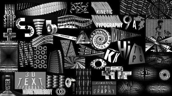 Videohive Kinetic Typography Trending Posters Broadcast-packages template preview