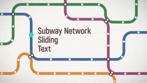 Videohive Subway Network Sliding Text Titles template preview