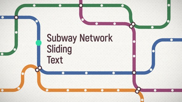 Videohive Subway Network Sliding Text Titles template preview