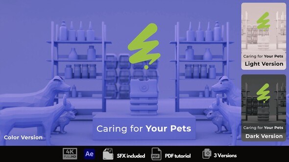 Videohive Vet Clinic Intro Logo Stings template preview