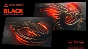 Videohive Black Epic And Fire Logo Logo Stings template preview