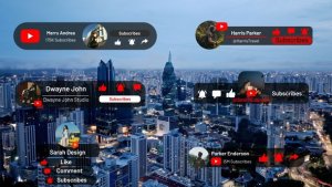 Videohive YouTube Subscribe Titles 59810359 Titles template preview