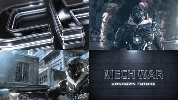 Videohive SciFi Epic Metal Trailer Titles template preview