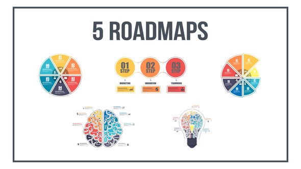 Infographics Roadmaps №1 Video Displays template preview