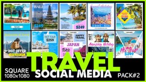 Videohive Social Media Promo - TRAVEL Titles template preview