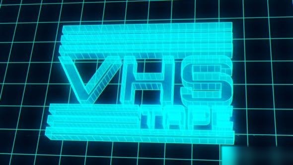 Videohive VHS Hologram Logo Logo Stings template preview