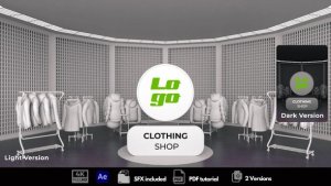 Videohive Clothing Shop Logo Stings template preview