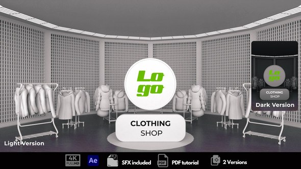 Videohive Clothing Shop Logo Stings template preview