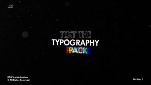 Videohive RGB Text Animation | After Effects 53037331 Titles template preview