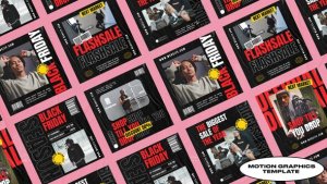 Orden Fashion Brand Instagram Posts | Mogrt Premiere Pro template preview
