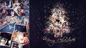 Christmas Photo Slideshow Video Displays template preview