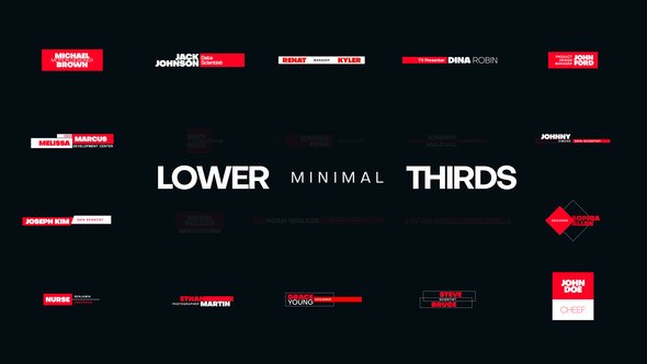 Videohive Minimal Lower Thirds 54584036 Elements template preview