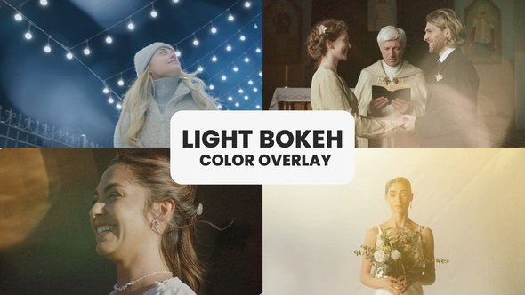 Videohive Light Bokeh Color Overlays Elements template preview