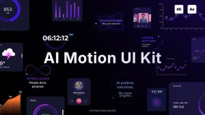 Videohive AI Motion UI Kit Elements template preview