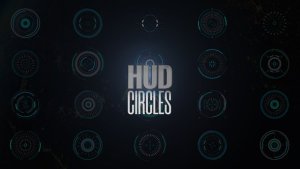 Videohive HUD Circles Elements template preview