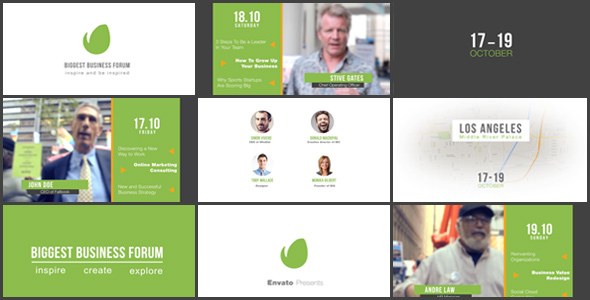 Videohive Business Forum | Event Promo Openers template preview