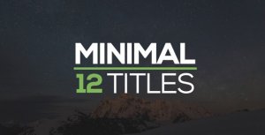 Minimal Titles Video Displays template preview