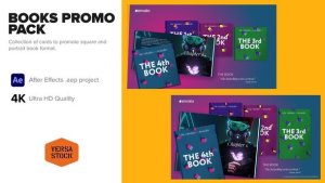 Videohive Bookstore Publishing Books Marketing Pack Product Promo template preview