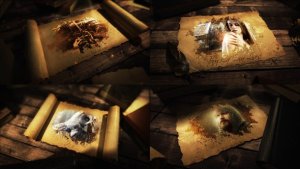 Videohive Ancient Epic Scroll Video Displays template preview