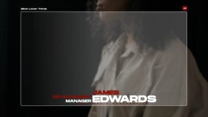Glitch Lower Thirds | MOGRT Premiere Pro template preview