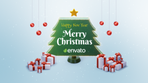 Videohive Christmas Tree Greetings Openers template preview