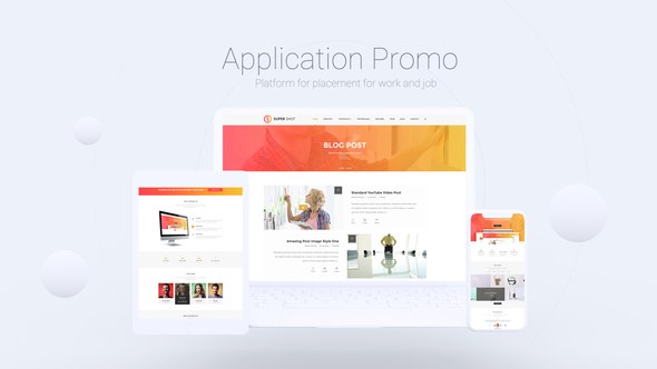 App Presentation Video Displays template preview