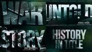 Videohive History in Title Video Displays template preview