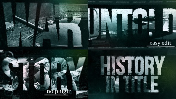 Videohive History in Title Video Displays template preview
