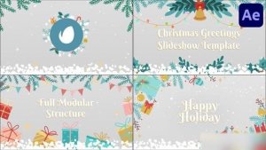 Videohive Christmas Greetings Slideshow | After Effects Openers template preview